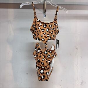 Art class leopard one piece swim suit girls size 14/16 new with tag